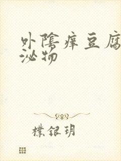 外阴痒豆腐渣分泌物