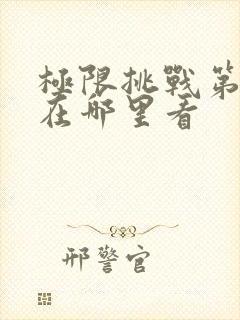 极限挑战第十季在哪里看封面