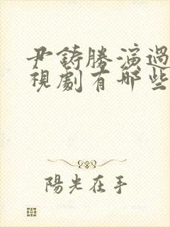 尹铸胜演过的电视剧有哪些