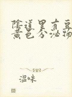 阴道里有豆腐渣黄色分泌物封面