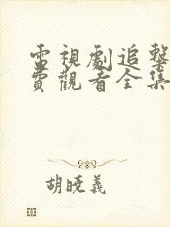 电视剧追击者免费观看全集完整版高清