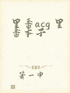 里番acg 里番本子