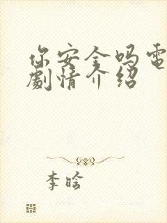 你安全吗电视剧剧情介绍