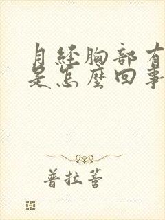 月经胸部有硬块是怎么回事啊