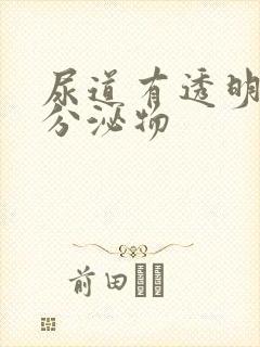 尿道有透明液体分泌物