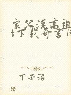家父汉高祖txt下载奇书网