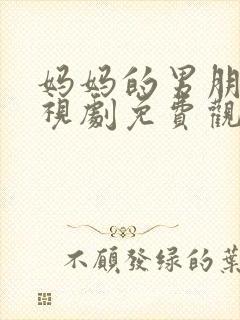 妈妈的男朋友电视剧免费观看全集中