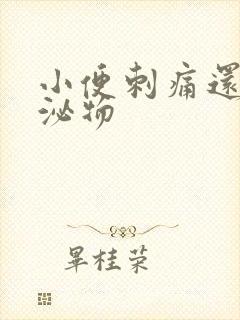 小便刺痛还有分泌物