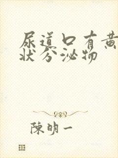 尿道口有黄色脓状分泌物