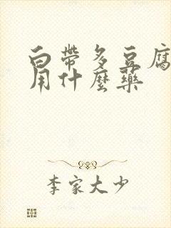 白带多豆腐渣状用什么药