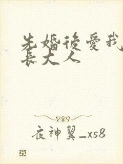 先婚后爱我的市长大人