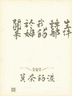 关于我转生成史莱姆的那件事