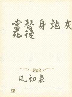 当替身炮灰的我死后