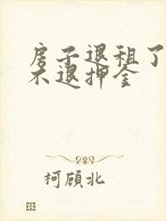 房子退租了房东不退押金封面