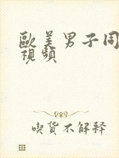 欧美男子同性恋视频