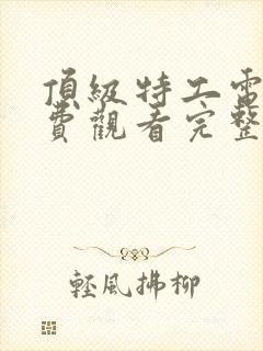 顶级特工电影免费观看完整版国语