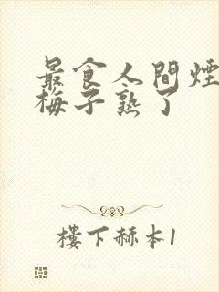 最食人间烟火色梅子熟了