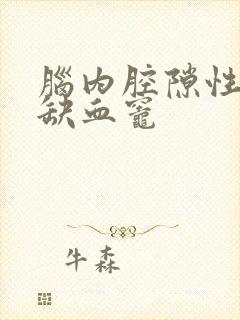 脑内腔隙性梗塞缺血灶