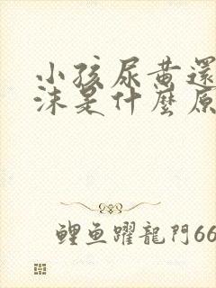 小孩尿黄还有泡沫是什么原因引起的封面