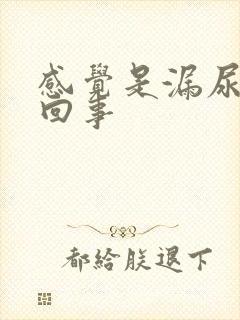 感觉是漏尿怎么回事