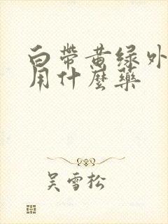 白带黄绿外阴痒用什么药