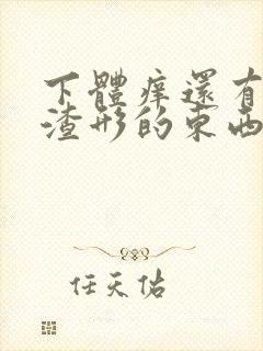 下体痒还有豆腐渣形的东西