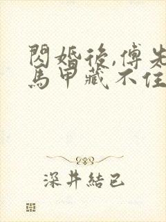 闪婚后,傅先生马甲藏不住了演员表封面