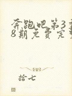 奔跑吧第3季第8期免费完整版