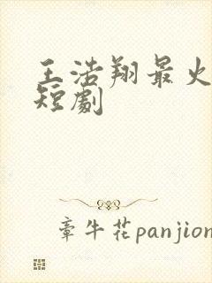 王浩翔最火十部短剧封面