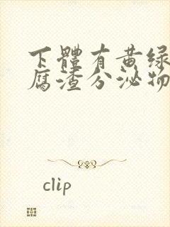 下体有黄绿色豆腐渣分泌物封面