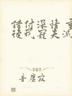 错付深情 重生后我宠夫灭渣