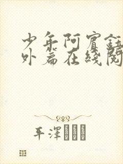 少年阿宾钰慧番外篇在线阅读免费