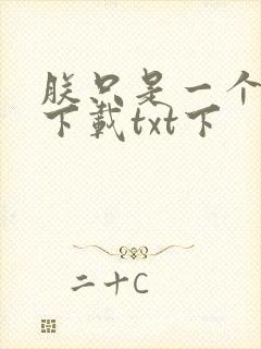 朕只是一个演员下载txt下