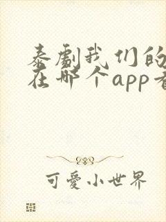 泰剧我们的秘密在哪个app看