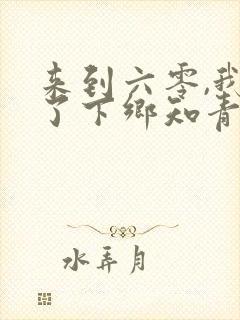 来到六零,我成了下乡知青