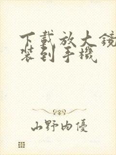 下载放大镜并安装到手机封面