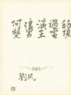 何浪演过的所有双男主电视剧