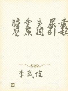 胆囊炎尿黄是什么原因引起的