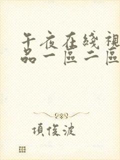 午夜在线视频精品一区二区封面