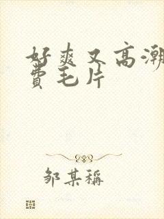 好爽又高潮了免费毛片封面