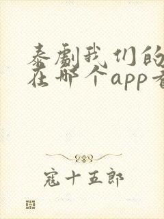 泰剧我们的秘密在哪个app看封面