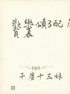 欢乐颂3配角演员表