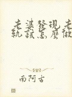 老婆发现老公出轨该怎么做封面