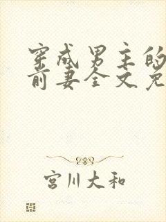 穿成男主的炮灰前妻全文免费阅读