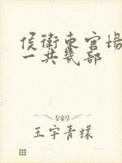 侯卫东官场笔记一共几部