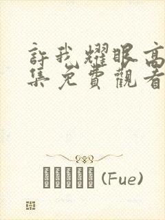 许我耀眼高清全集免费观看