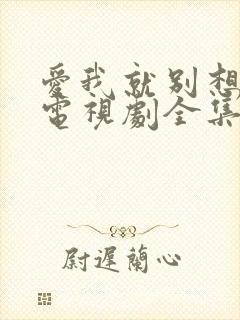 爱我就别想太多电视剧全集免费观看