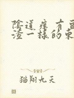 阴道痒 有豆腐渣一样的东西