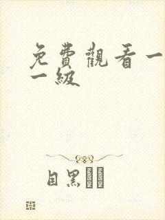 免费观看一片a一级封面