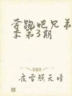 奔跑吧兄弟第2季第3期